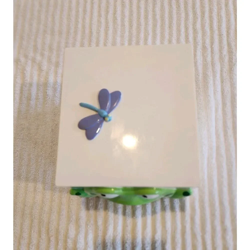 VTG Frog Open Mouth Tissue Box cover dispenser Whimsical 90s Y2K Funny Bathroom